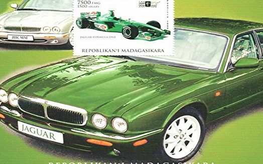 Stampbank Classic Car Stamps for Collectors - Jaguar formula one - 1 mint stamp - never mounted and never hinged