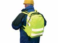 Standard high visibility yellow rucksack with 25
