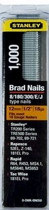 Stanley 0-SWKBN100 25mm 18-Gauge Brad Nails (1000 Pieces)