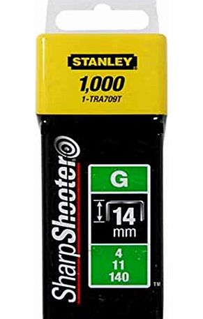 Stanley 1-TRA709T 14mm Heavy-Duty Staple (1000 Pieces)