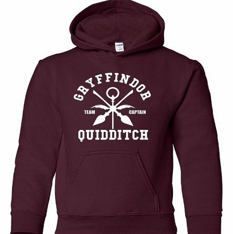 Star and Stripes Inspired Gryffindor Quidditch Harry Funny Potter Burgundy Hoodie size M