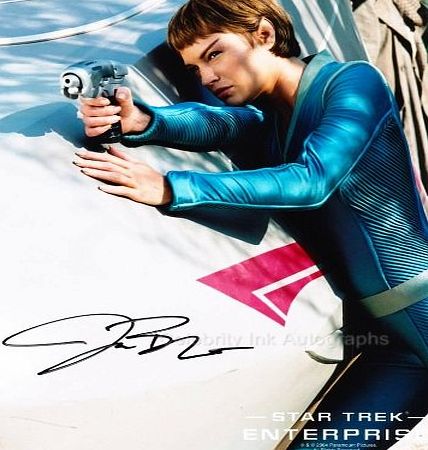 Star Trek Autographs JOLENE BLALOCK as Sub-Commander TPol - Star Trek Enterprise GENUINE AUTOGRAPH