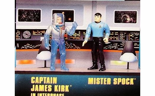 Star Trek Twin-Pack - 5`` Captain James Kirk in Interphase Action Figure with 5`` Mister Spock Action Figure As Seen in the Original Star Trek TV Series, From the Episode, ``The Tholian Web``