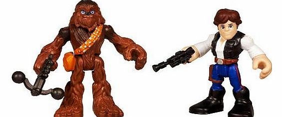 2011 Playskool Jedi Force Mini Figure 2Pack - Han Solo amp; Chewbacca