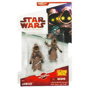 Star Wars Clone Wars Basic Figure Jawa 2pk