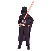 Star Wars Darth Vadar Fancy Dress Outfit One Size