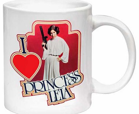 Star Wars I Heart Princess Leia Mug