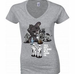 Wars Not The Droids Grey Womens T-Shirt