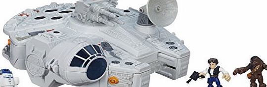Star Wars Playskool Galactic Heroes Millennium Falcon and Figures