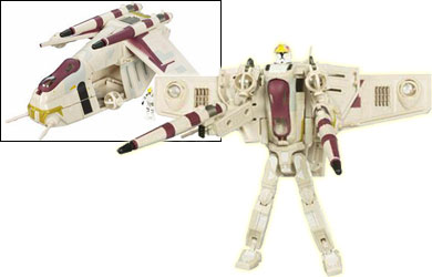 star wars Transformers - Clone Pilot Republic Gunship