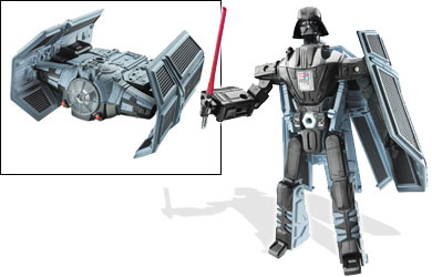 star wars Transformers - Darth Vader Tie Advanced