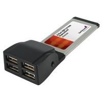 4 Port ExpressCard USB 2.0 Hub Card -