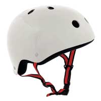 Metallic White Helmet Large