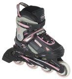 SFR Bronx Kids Adjustable Skates - Pink - Small (UK9 Jnr - UK12 Jnr)