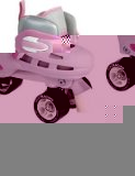 Storm White/Pink Quad Roller Skates - Large UK3 - UK6