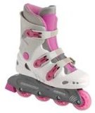 streetwolf pink/white inline rollerblades skates size uk3 HALF PRICE