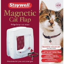 Staywell Magnetic Cat Flap (White)