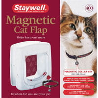 400 Magnetic Cat Flap WHITE