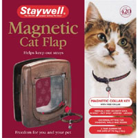 staywell 420 Magnetic Cat Flap Wood GRAIN