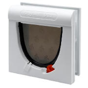 Magnetic 4 way White Cat Flap