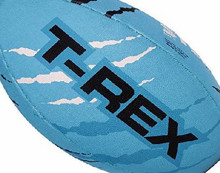  T-Rex Training Rugby League Union Ball, Blue, Size 5