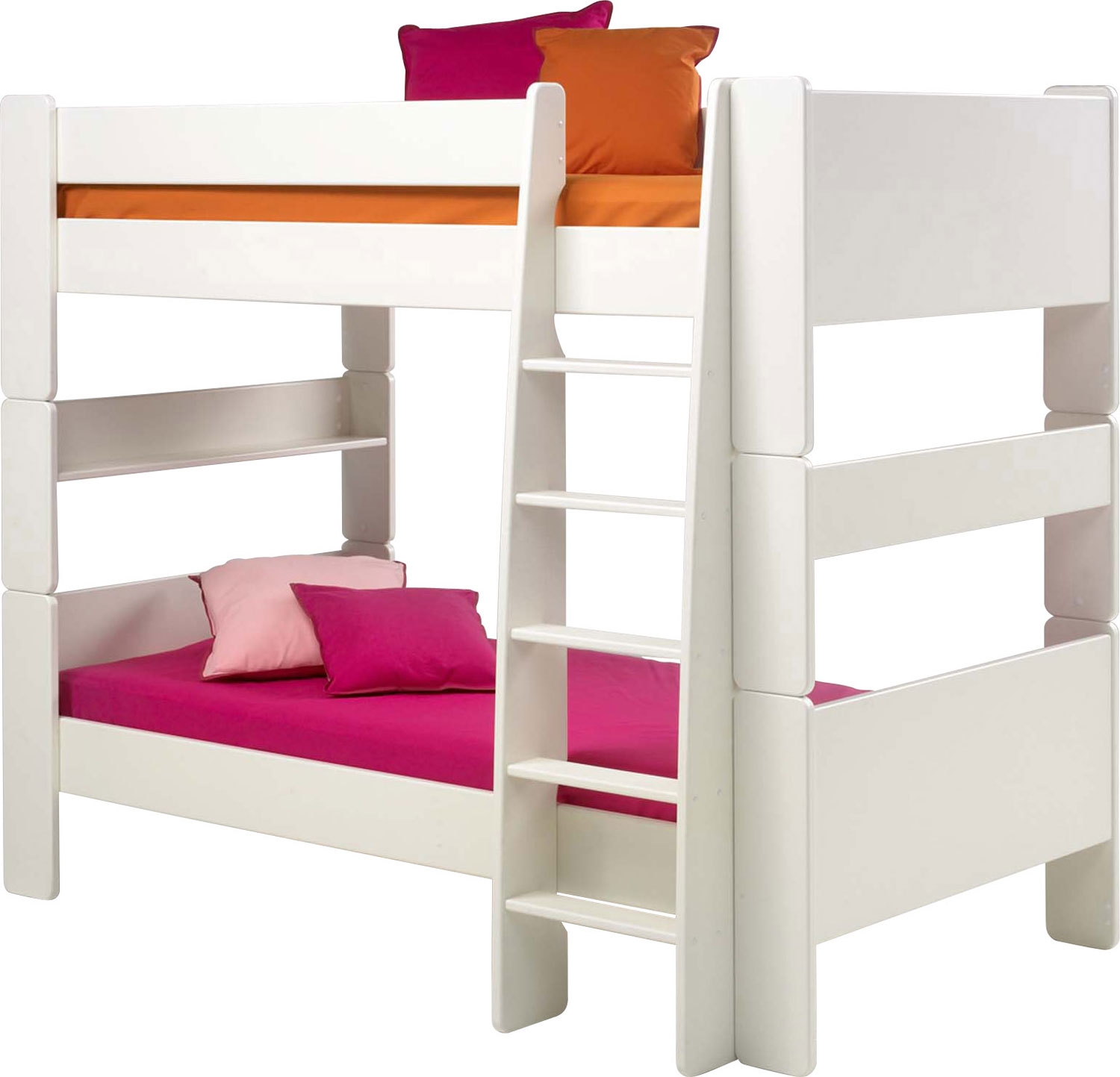 for Kids White Bunk Bed & 2 Mattresses