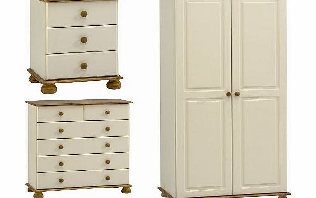 Steens Furniture Steens 3-Piece Cream and Pine Bedroom Set