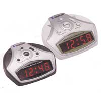 Steepletone Digital Alarm Clock Black and Silver