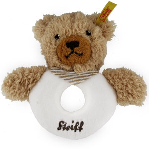 Steiff Sleep Well Teddy Bear Beige Grip Toy with