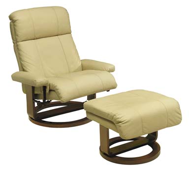 Steinhoff Furniture Amy Relaxer Chair and Footstool in Champagne - Fast Delivery