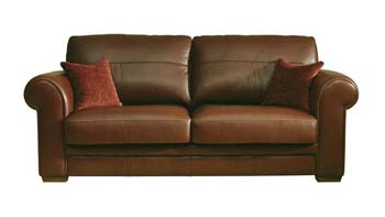 Steinhoff Furniture Ascot Leather 3 Seater Sofa