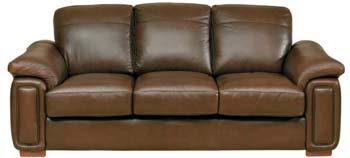 Steinhoff Furniture Dexter Leather 3 Seater Sofa