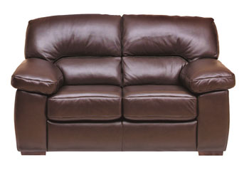 Steinhoff Furniture Lexington Leather 2 Seater Sofa in Corwood Chocolate - Fast Delivery