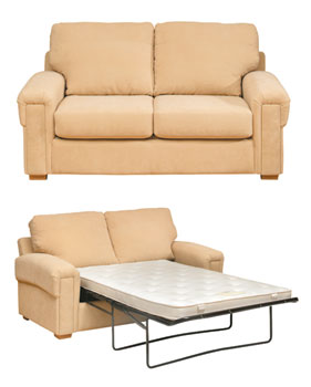 Baltimore Sofa Bed in Novalife Beige - Fast Delivery