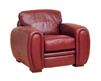 Churchill Leather Armchair in Cabria Cognac - Fast Delivery