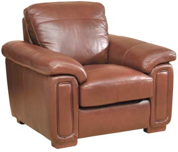Dexter Leather Armchair in Oiled Rococo - Fast Delivery
