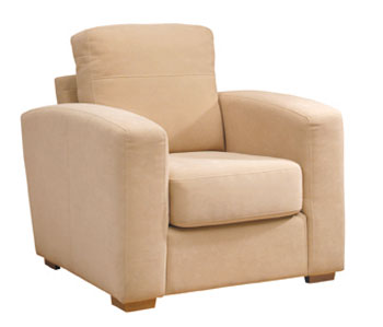 Firenza Armchair in Novalife Beige - Fast Delivery