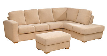 Steinhoff UK Furniture Ltd Firenza Corner Sofa in Novalife Beige - Fast Delivery