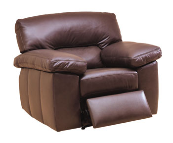 Steinhoff UK Furniture Ltd Lexington Leather Recliner in Corwood Chocolate - Fast Delivery