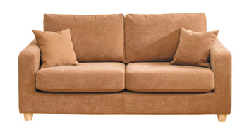 Prima 3 Seater Sofa in Novalife Biscuit - Fast Delivery