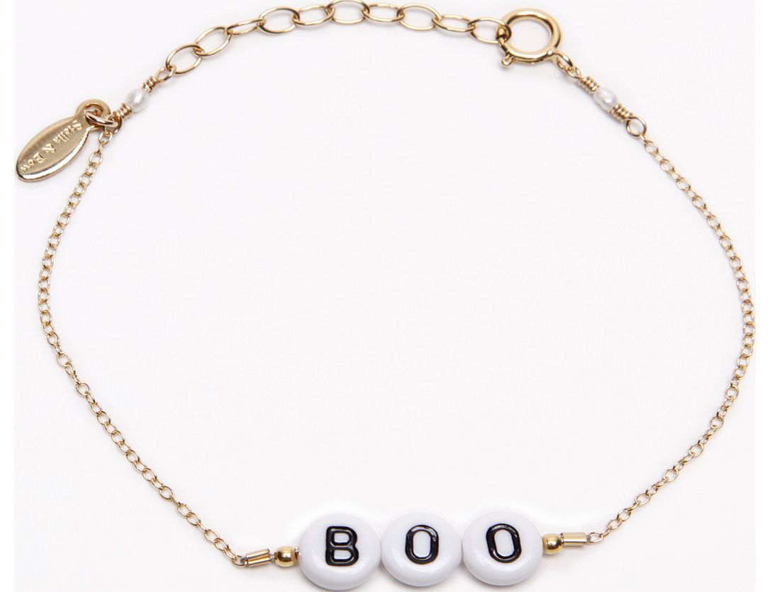 Gold Plated Bead And Pearl BOO Mean Girls