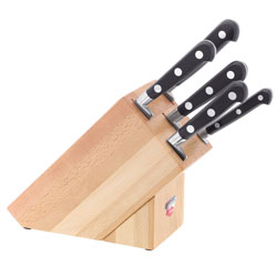 Sabatier 5 Piece Knife Set in Beechwood Block PP166