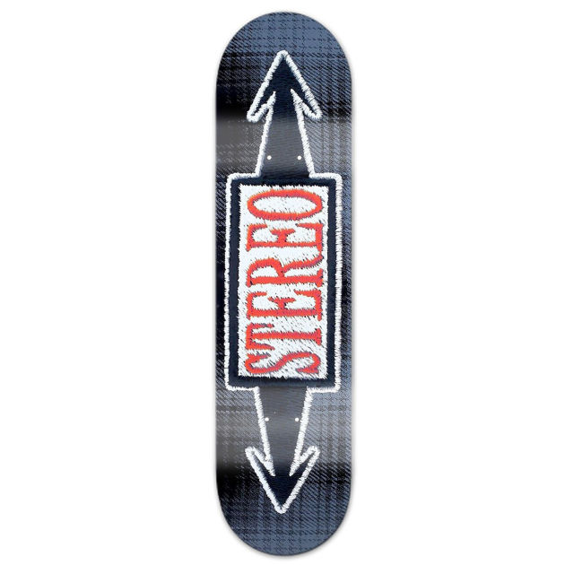 Stereo Stitched Arrows Skateboard Deck - 8 inch