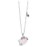 Sterling Silver Hello Kitty Enamel Pendant