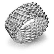 Silver Mesh Weave Ring, Small
