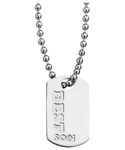 Sterling Silver Son Dog Tag