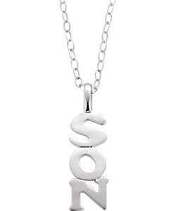 Sterling Silver Son Pendant