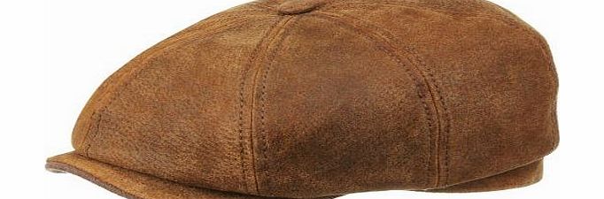 Stetson Brown Stetson Flat Hat/Burney/Baker Boy (Large)