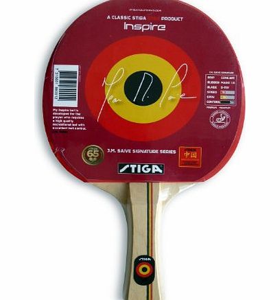 Stiga 189001 Inspire Table Tennis Bat - Red, Concave