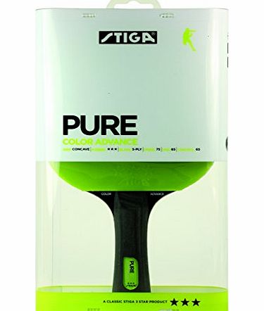 Stiga Pure Table Tennis Bat - Neon Green